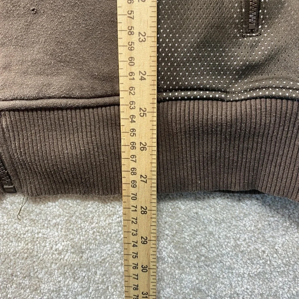 North Face Jacket Mens Large Brown Full Zip Fleece‎ Dot Mesh Outdoor Athletic